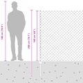 vidaXL Sieťový plot s stĺpom 10 x 1,6 m PVC potiahnutá oceľ Zelená