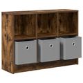 vidaXL Servírovacia skriňa Dymová dub 73,5 x 22,5 x 53,5 cm