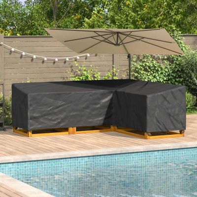 vidaXL Obal na nábytok 260 x 210 x 80 cm 600D Oxford tkanina Tvar L