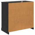 vidaXL Servírovacia skriňa Čierny dub 70 x 35,5 x 67,5 cm