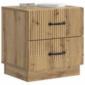 vidaXL Nočný stolík 2 ks Dub artisan 43 x 34,5 x 44,5 cm