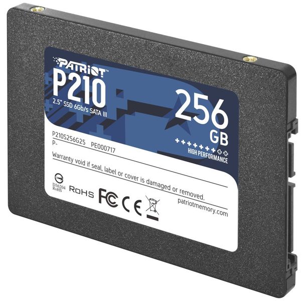 PATRIOT P210/256GB/SSD/2.5"/SATA/3R SSD disk, interný, 256 GB, 2,5", SATA III, 7 mm