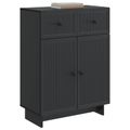 vidaXL Servírovacia skriňa Čierna 66 x 34,5 x 90 cm Kompozitné drevo