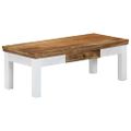 vidaXL Konferenčný stolík 110x50x40 cm masívne mangovníkové drevo