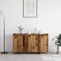 vidaXL Servírovacia skriňa Staré drevo 135 x 41 x 75 cm