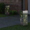 vidaXL Solárne LED svetlo na chodník 2 ks Teplá biela 18 x 18 x 50 cm