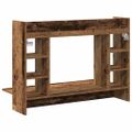 vidaXL Nástenný stôl Staré drevo 105 x 48 x 75 cm Kompozitné drevo