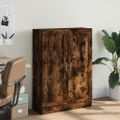 vidaXL Knižnica dymový dub 82,5x30,5x115 cm kompozitné drevo