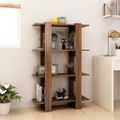 vidaXL Knižnica/deliaca stena hnedý dub 80x30x123,5 cm