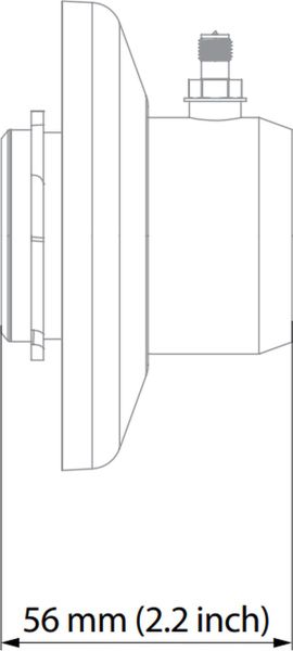 RF elements TPA-SMA TwistPort adaptér pro 6Ghz s 2x RP-SMA konektory