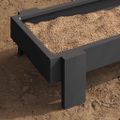 vidaXL Krmná žľab pre slede Čierna 80 x 28 x 13.5 cm