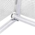 vidaXL Fóliovník s oceľovým rámom biely 18 m² 6x3x2 m