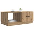 vidaXL Konferenčný stolík Dub artisan 90 x 50 x 37 cm Kompozitné drevo