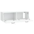 vidaXL Nástenná TV skrinka Biela 98 x 31 x 30 cm Kompozitné drevo