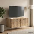 vidaXL Nástenná TV skrinka 78,5 x 41 x 30 cm Dub artisan