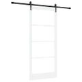 vidaXL Posuvné dvere 93 x 211 cm Masívne borovicové drevo a sklo