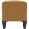vidaXL Lavička hnedá 100x35x41 cm zamat