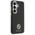 Obal Guess Rhinestone Round Logo MagSafe pre Samsung Galaxy S26 čierny