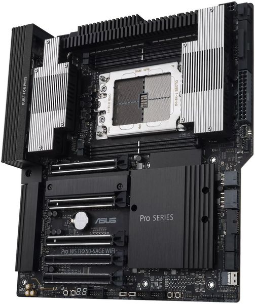 ASUS PRO WS TRX50-SAGE WIFI Základní deska, AMD TRX50, TR5, 4× DDR5 DIMM (max. 1024GB), 3× M.2, USB-C, 10GbE LAN, CEB