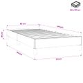 vidaXL Box Spring Posteľ bez matraca Tmavo zelená 80x210 cm Zamat