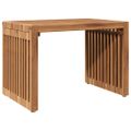 vidaXL Záhradný bočný stôl Hnedá 50 x 32,5 x 35 cm Husté teakové drevo