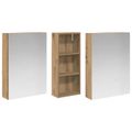 vidaXL Set kabinetov do kúpeľne 3 ks 130 x 14,5 x 70 cm