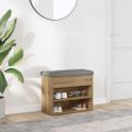 vidaXL Lavička na topánky Artisan Dub 62x32x50 cm Engineered Wood
