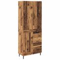 vidaXL Highboard 2 ks Staré drevo 69,5 x 34 x 180 cm Kompozitné drevo