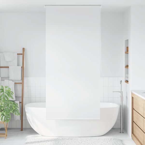 vidaXL Sprchová roleta, 120x240 cm, biela