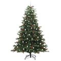vidaXL Umelý vianočný stromček Zelená 240 cm PVC, kov a plast