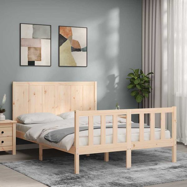 vidaXL Posteľ bez matraca 140x200 cm masívna borovica