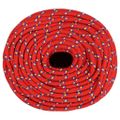 vidaXL Lodné lano červené 6 mm 25 m polypropylén