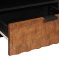 vidaXL TV skrinka so zásuvkou Drevité hnedé dokončenie 80 x 33 x 46 cm