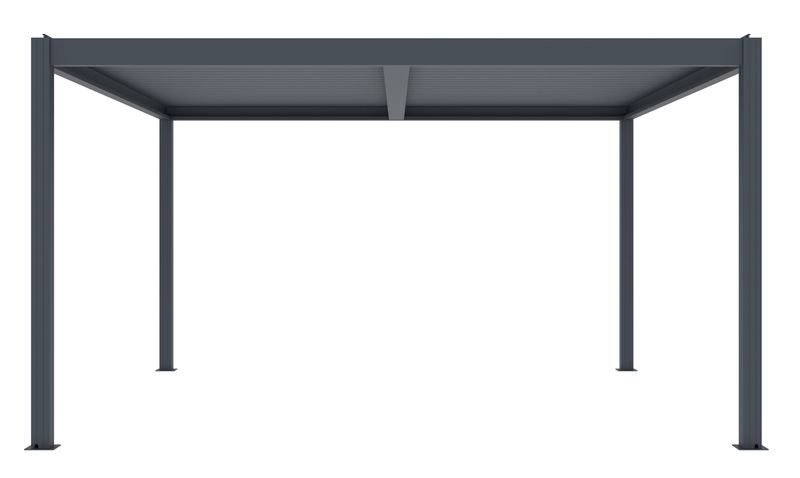 Bioklimatická pergola G21 Austin 4x4 m, antracitová hliníková