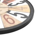 vidaXL Nástenné hodiny viacfarebné 60 cm kovové