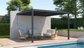 Bioklimatická pergola G21 Trenton Premium 4x4 m, antracitová hliníková