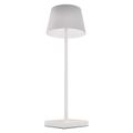 LED stolná lampa KATIE, dobíjacia, biela