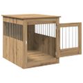 vidaXL Nábytok na prepravku pre psov Dub Artisan 64,5x80x71 cm Drevo