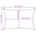 vidaXL Tieniaca plachta 160 g/m², tmavozelená 3x5 m, HDPE