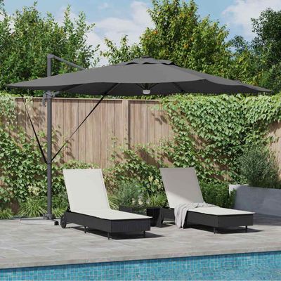 vidaXL Roma Parasol Antracit 286 x 284 x 270 cm Hliník a polyester