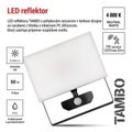 LED reflektor EMOS ZS2942 TAMBO so senzorom pohybu, 50 W, 5000 lm, čierny