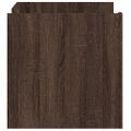 vidaXL Konferenčný stolík hnedý dub 80x50x50 cm kompozitné drevo
