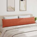 vidaXL Vankúše na pohovku 2 pcs Červenooranžová 200 x 40 cm