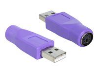 Adaptér klávesnice/myši - PS/2 (F) na USB (M)