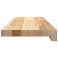 vidaXL Okenný parapet 2 ks 70x20x2 cm neošetrený dubový masív