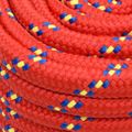vidaXL Lodné lano červené 20 mm 100 m polypropylén