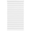 vidaXL Zebra roleta biela 125x200 cm šírka látky 120,9cm polyester