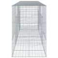 vidaXL Gabiónový kôš s krytom 400x100x150 cm pozinkované železo