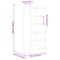 vidaXL Botník dub sonoma 52x37,5x100 cm kompozitné drevo