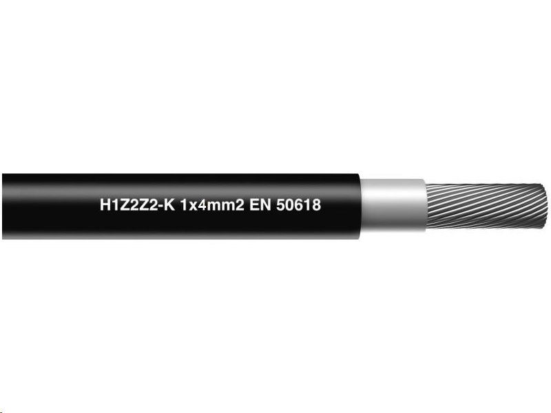 Solárny kábel H1Z2Z2-K 1500V / 4mm2 / čierny -- METRÁŽ--